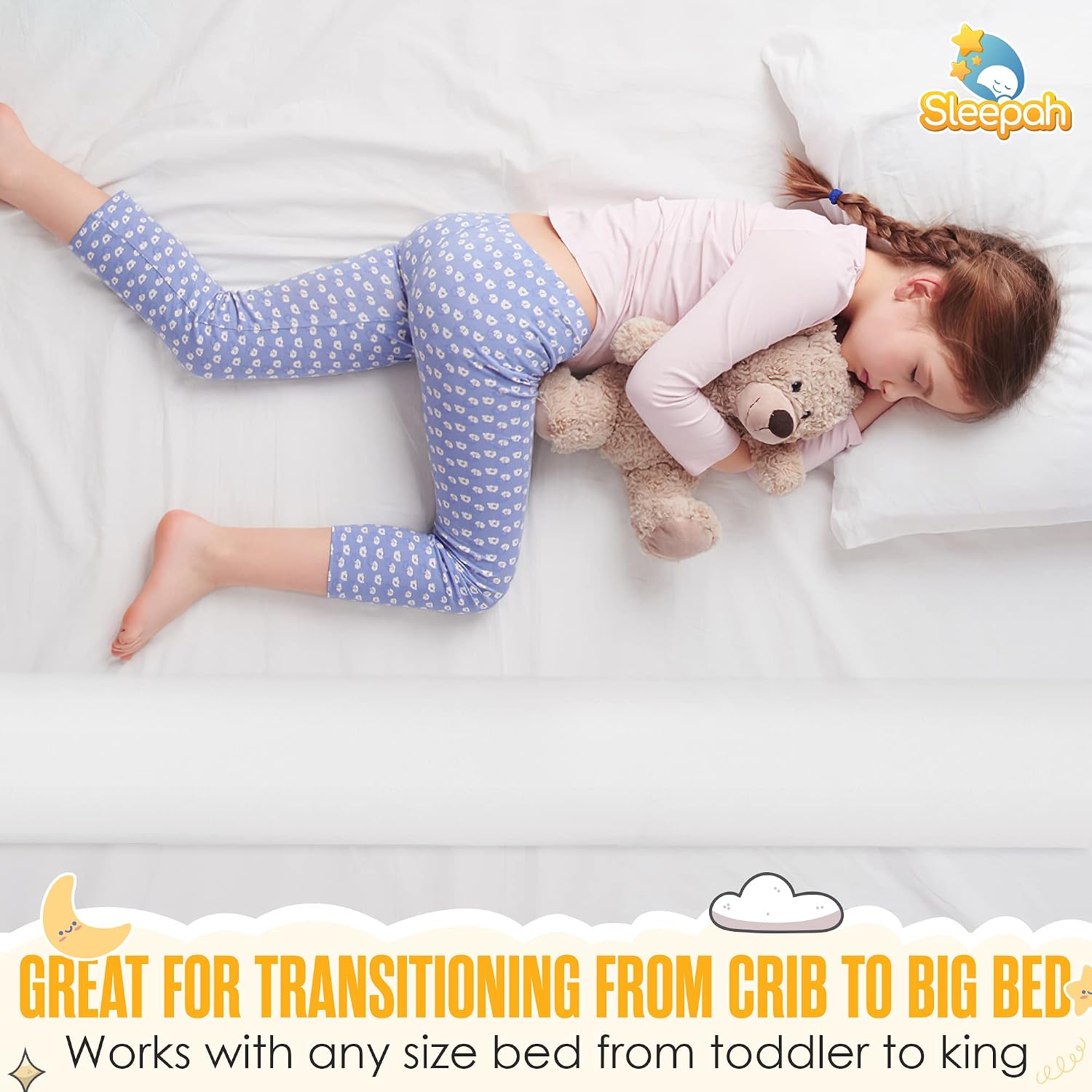 Thumbnail 6 de Sleepah BEDRAIL Toddler Bed Bumpers, Memory Foam, Waterproof Washable Cover