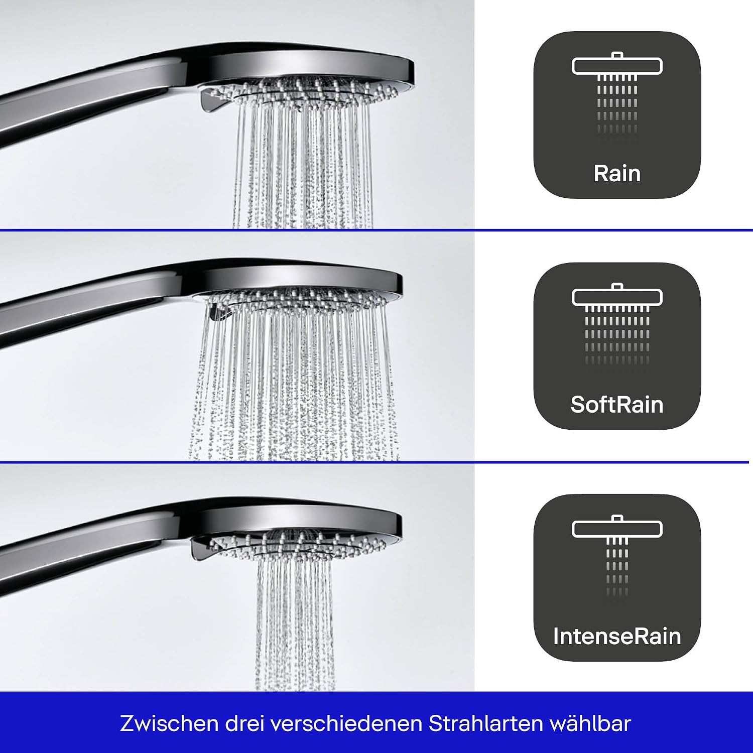 Thumbnail 6 de Duravit Universal Handbrause mit 3 Strahlarten und MinusFlow – Runddusche Ø110 mm