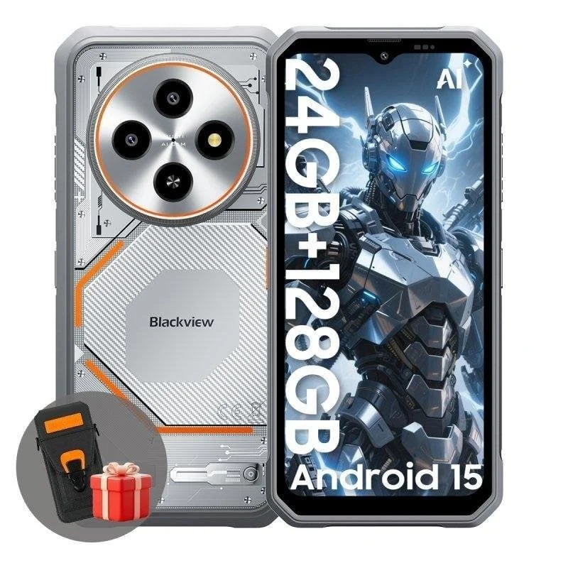Detalle de Blackview Fort 2: smartphone 4G resistente con 8 GB RAM, 128 GB y batería de 5000 mAh