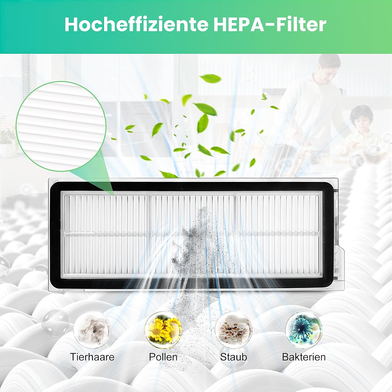 Thumbnail 5 de NIXOOT 8er HEPA Filter für Qrevo S