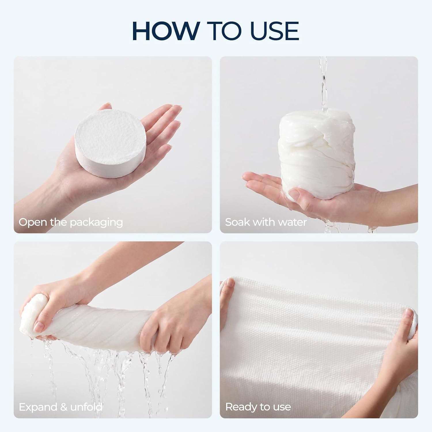 Detalle de ecolook Compressed Disposable Bath Towels 31 x 63 Inch