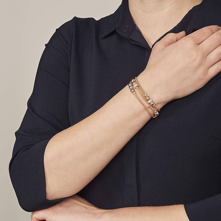 Thumbnail 3 de Fossil Pulsera All Stacked Up Mujer 👜 Piel Marrón