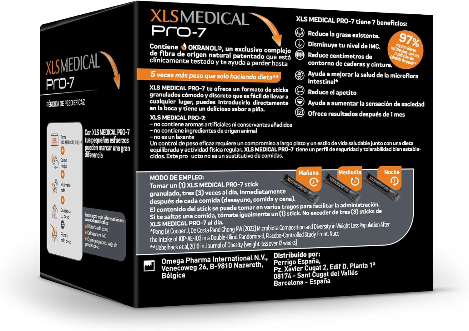 Thumbnail 1 de XLS Medical Pro7 Pack de 1 mes (90 sticks) sabor piña: tratamiento con fibra natural para apoyar la pérdida de peso