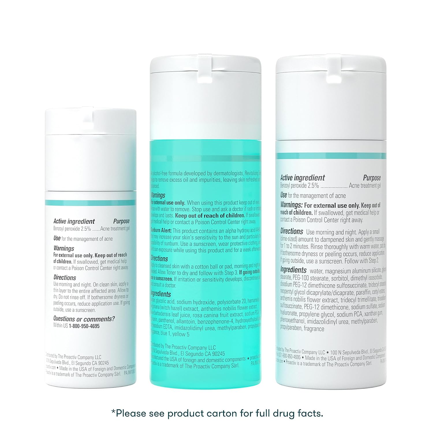 Detalle 2 de Proactiv Solution Acne Treatment Kit, 30-Day 3-Step Routine with 2.5% Benzoyl Peroxide