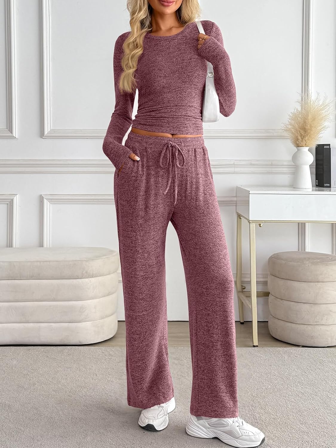 Detalle 2 de LILLUSORY Women's Lounge Set, Rayon Blend