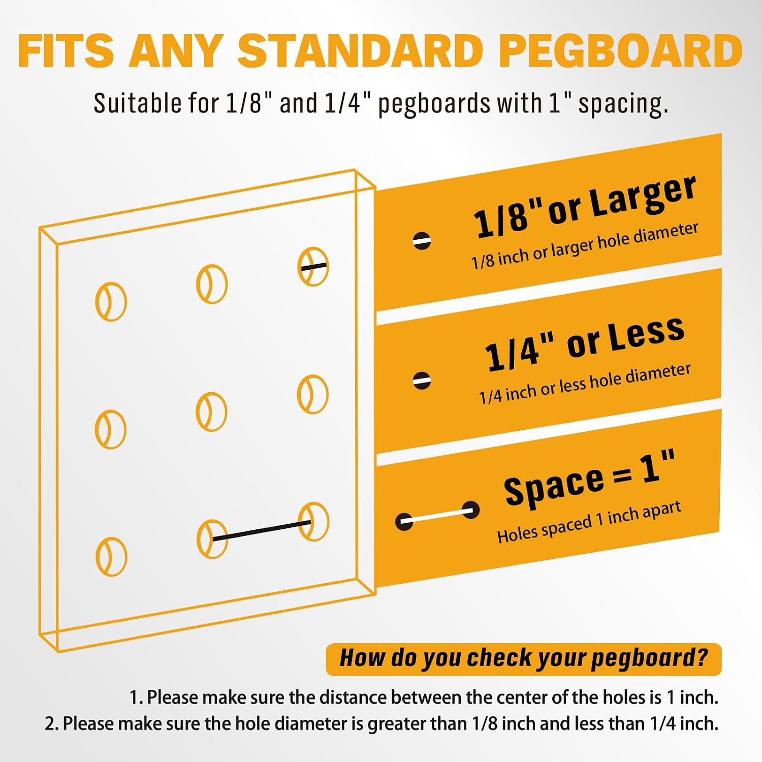 Thumbnail 5 de ELEAD 70223 301-Piece Pegboard Hooks Kit with Bins for 1/8- and 1/4-Inch Boards