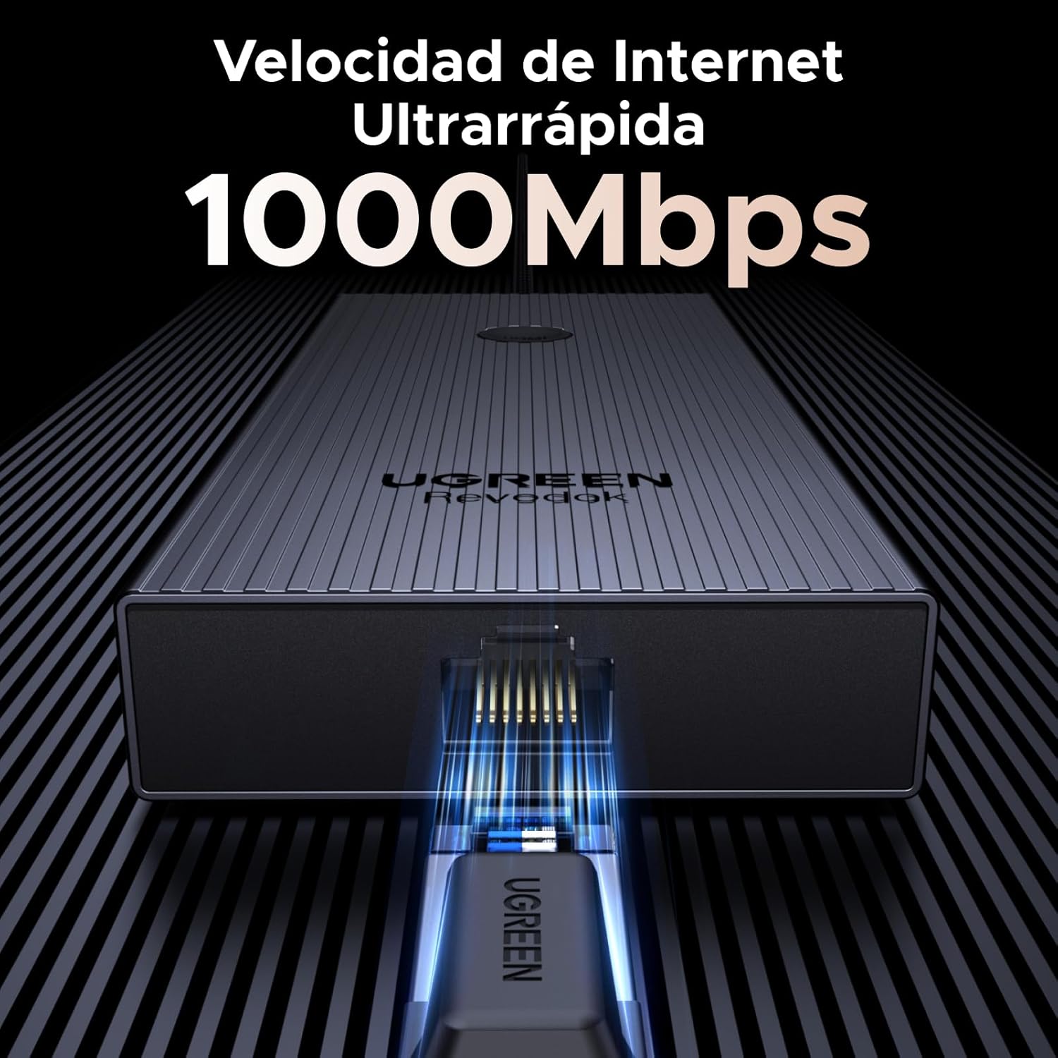 Detalle 2 de UGREEN Revodok Pro 1091 Hub USB‑C 10Gbps 🎛