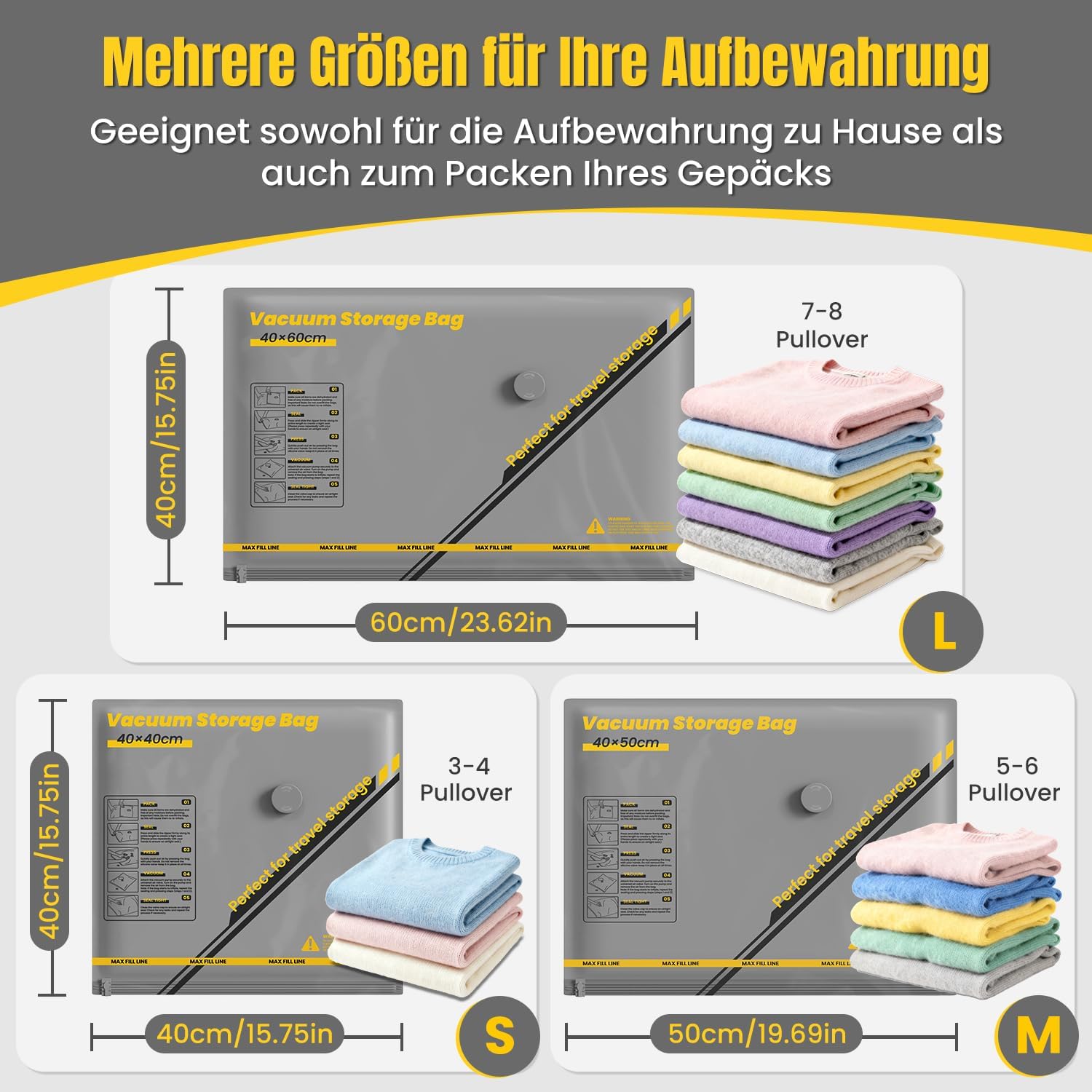 Detalle 2 de Vakuumbeutel 15er Set mit kabelloser Pumpe 1800 mAh