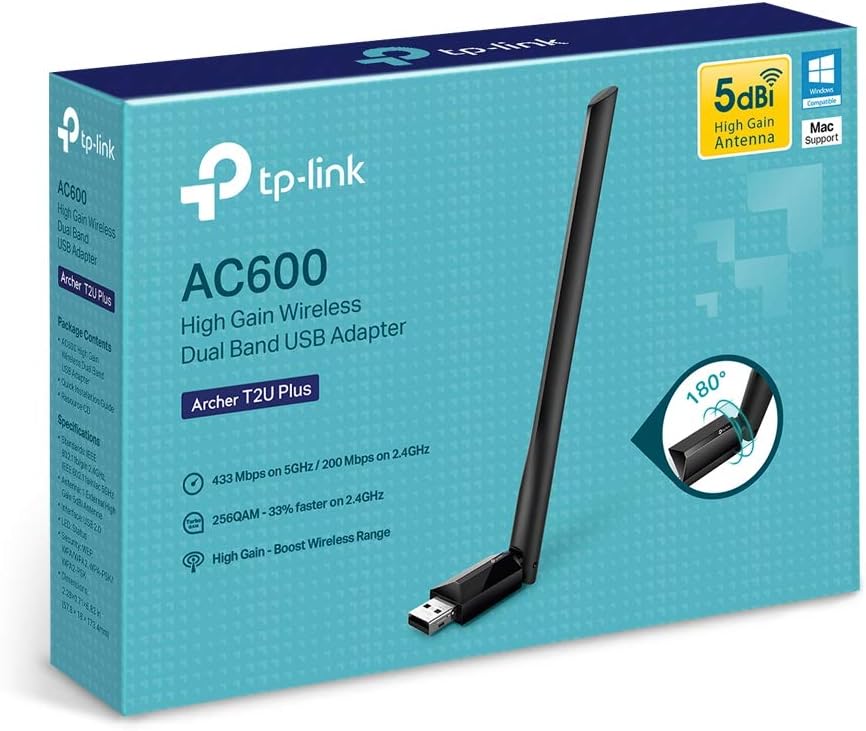 Thumbnail 5 de TP-Link Archer T2U Plus AC600 USB Adapter 📶