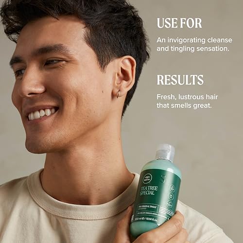 Detalle 2 de Tea Tree Special Shampoo Deep Cleans & Refreshes Scalp for All Hair Types, 33.8 fl oz