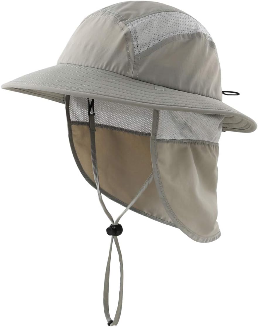 Detalle de Magracy Kids Boys Outdoor UPF50+ Bucket Sun Hat with Neck Flap