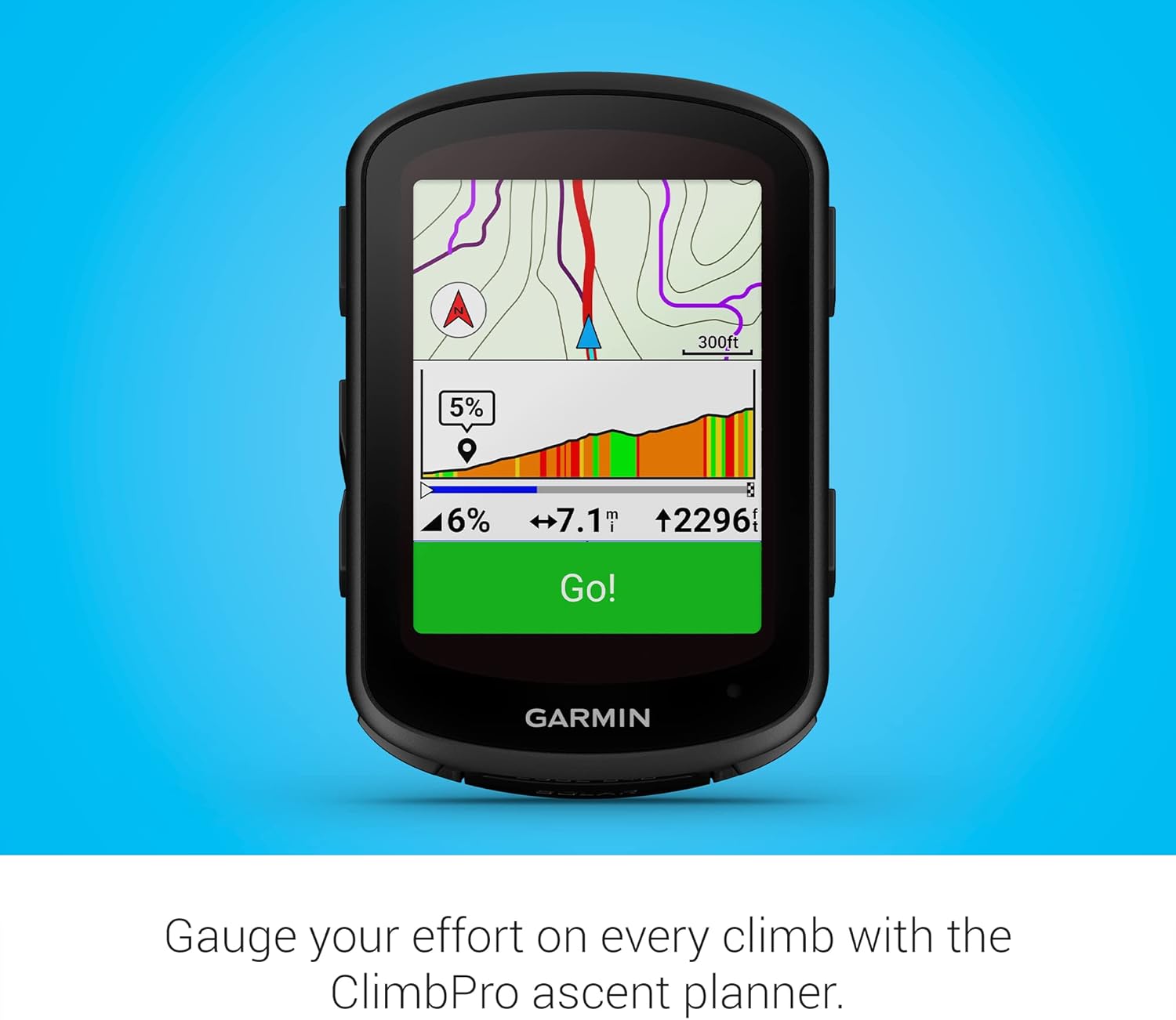 Detalle de Garmin Edge 840 Solar GPS Cycling Computer with Solar Charging, Touchscreen & Buttons