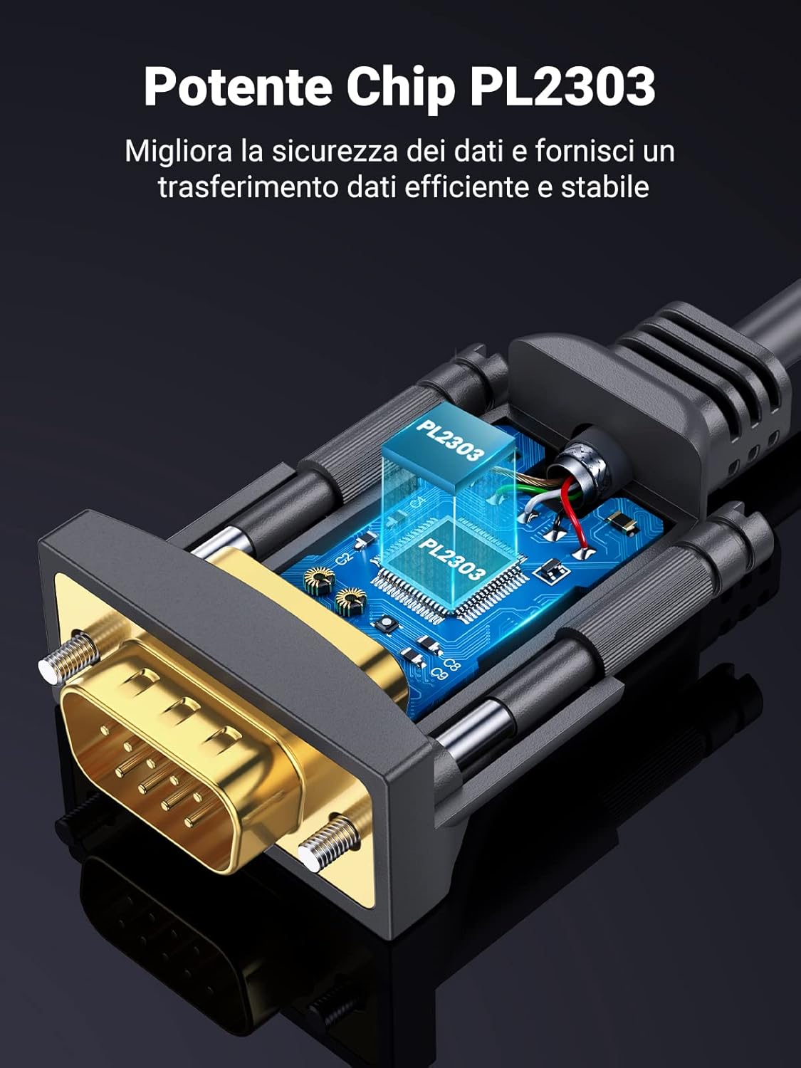 Thumbnail 5 de UGREEN Cable USB RS232 DB9 Adaptador 3m para Telescopio y PC