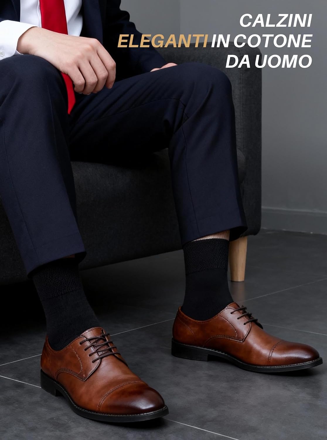 Thumbnail 2 de ZFSOCK Calzini Uomo Cotone Eleganti 5 Paia