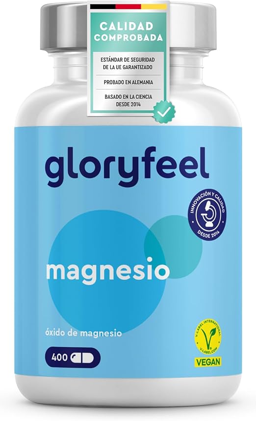 Detalle de Magnesio 400 Cápsulas - Energía y Fortalecimiento Óseo 💪