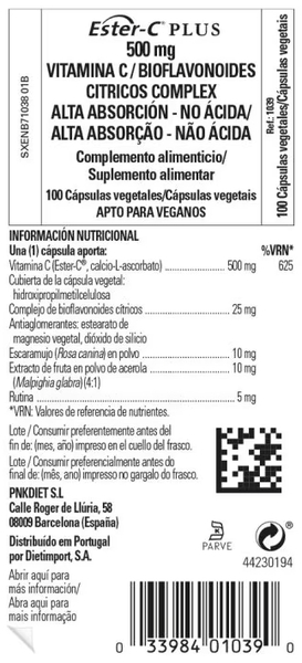 Thumbnail 1 de Solgar Ester-C Plus 500 mg 100 cápsulas vegetales 💊