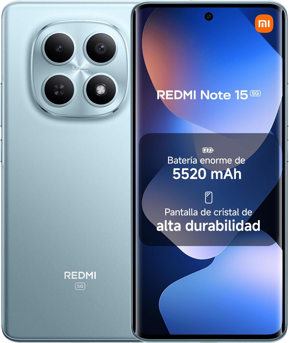 Detalle de XIAOMI Redmi Note 15 5G 8+256GB Azul Glaciar