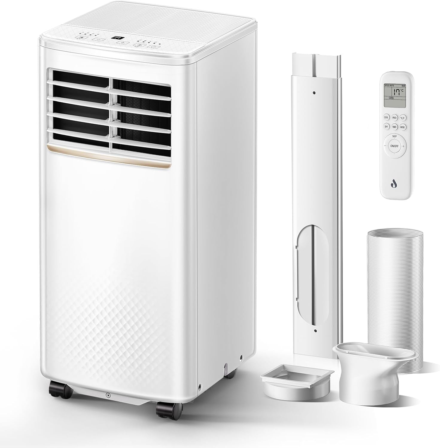 Air Conditioning Unit 9000 BTU Portable with 4-in-1 Cooling, Fan, Dehumidifier and Sleep Mode