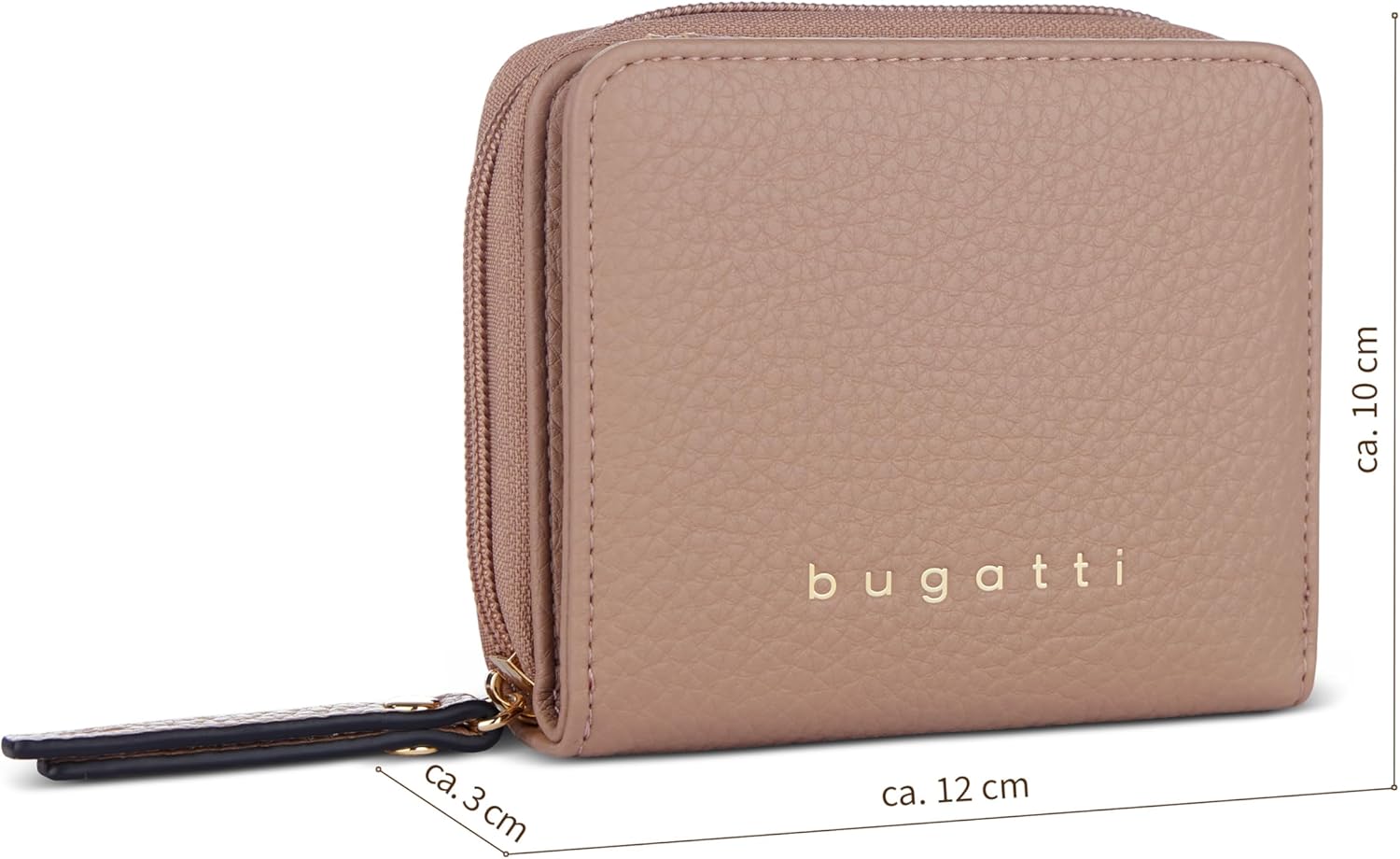 Thumbnail 1 de Bugatti Elina : portefeuille pour femme vieux rose avec porte-monnaie zippé