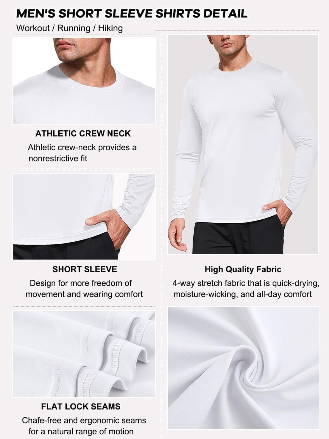 Detalle de Boyzn Langarm-Shirt 1–5er Pack: UV-Schutz, Feuchtigkeitsmanagement und 4-Wege-Stretch für Herren