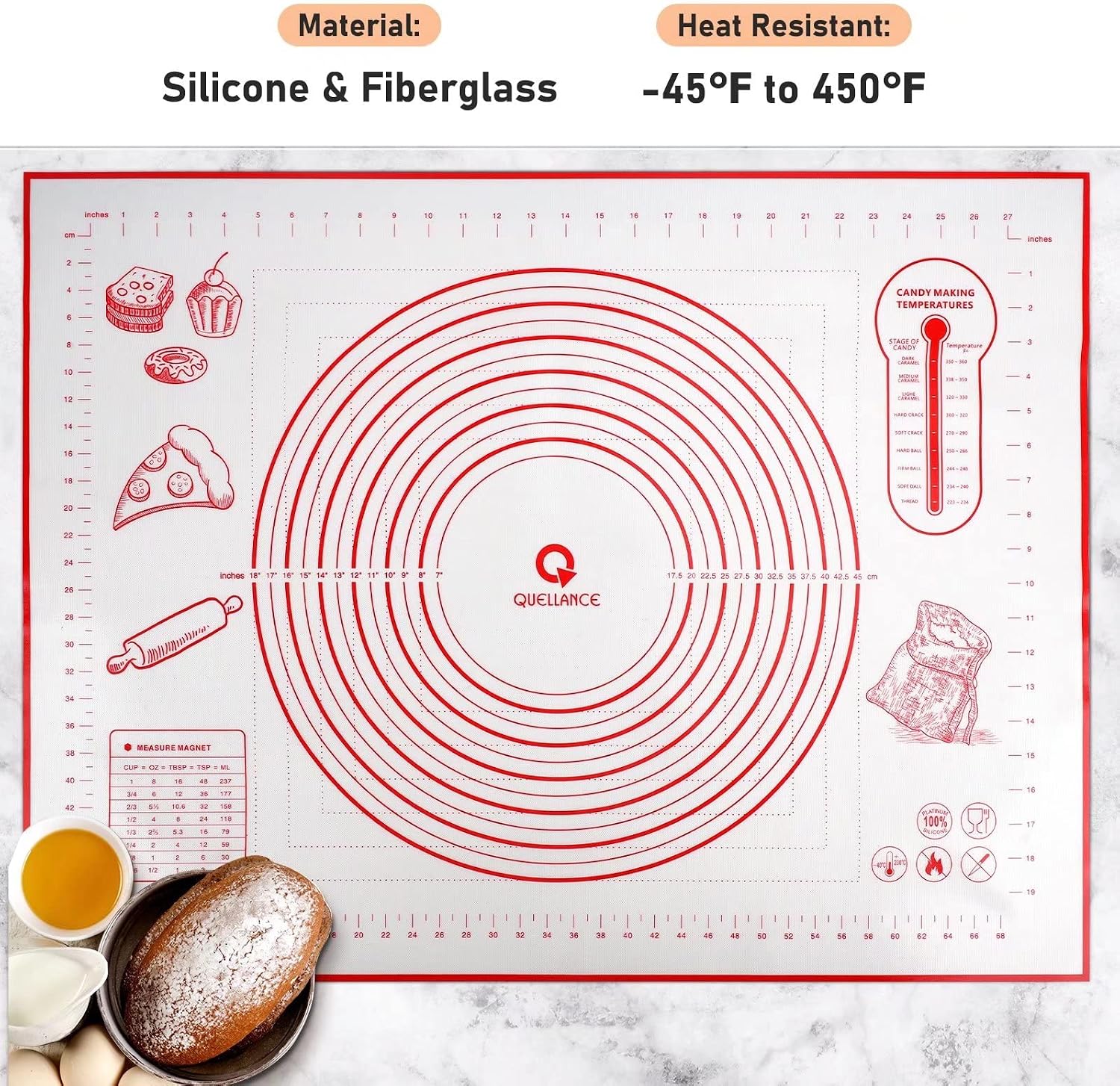 Thumbnail 1 de Silicone Pastry Mat, 24" x 32