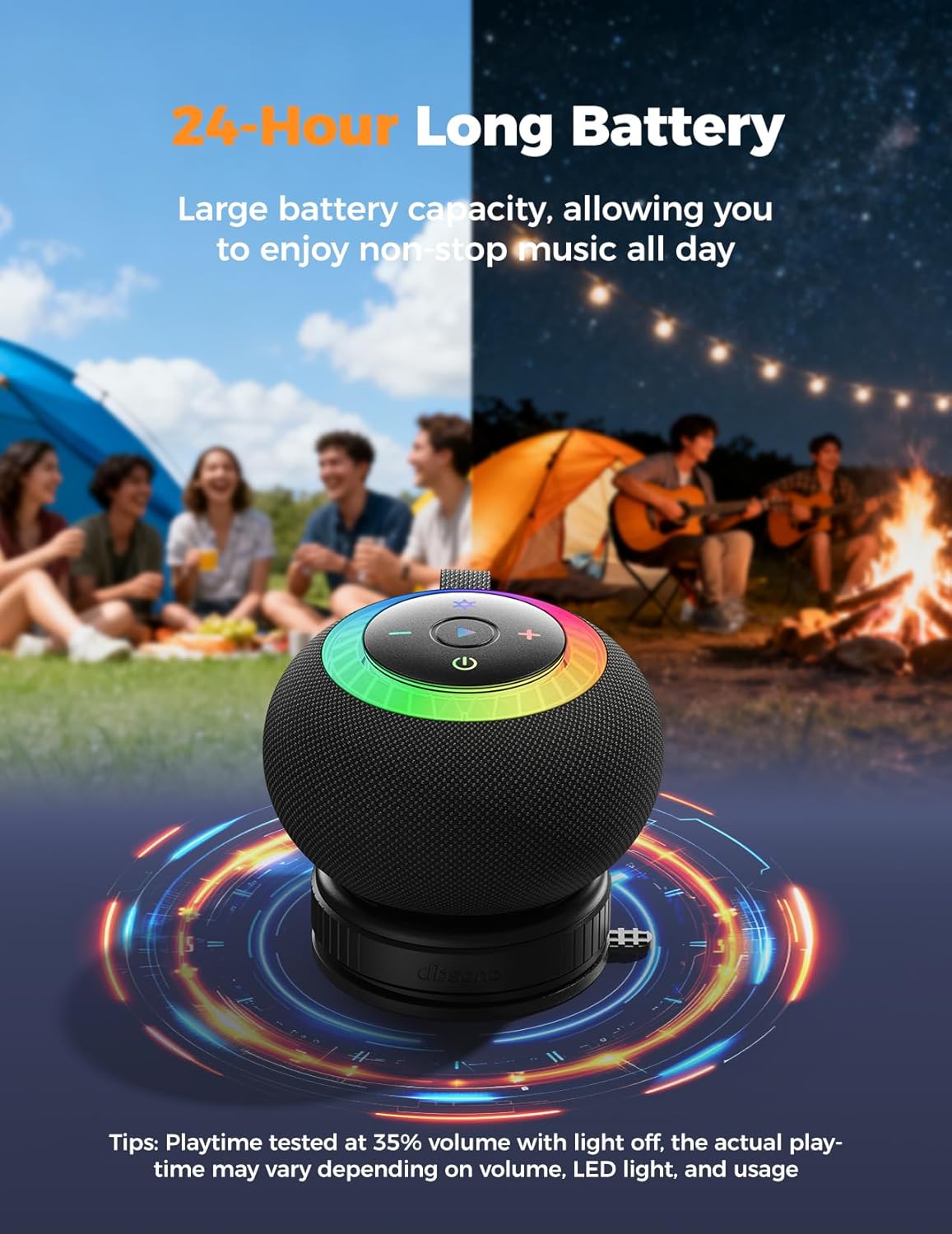 Thumbnail 2 de UOHHBOE Bluetooth Shower Speaker (C06) with IPX7 protection, 24H playtime and wireless stereo pairing