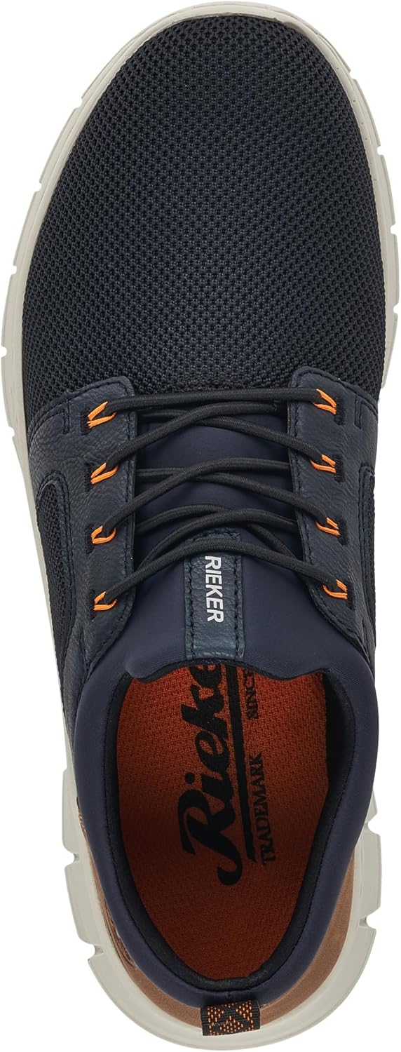 Detalle de Rieker Slipper Blau – leichte Alltagsschuhe mit flexiblem Einstieg