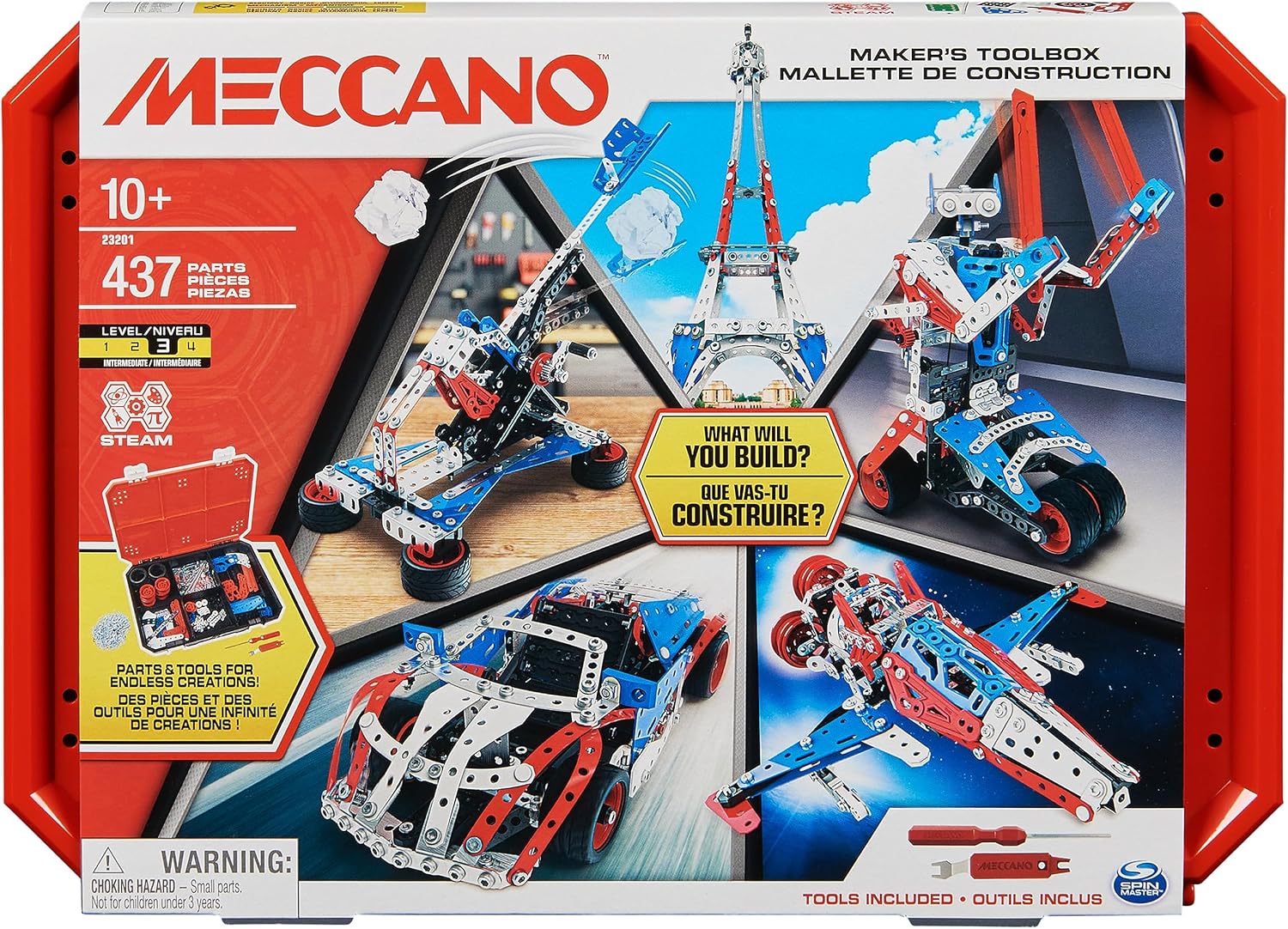Detalle de Meccano metal building set, 437 pieces