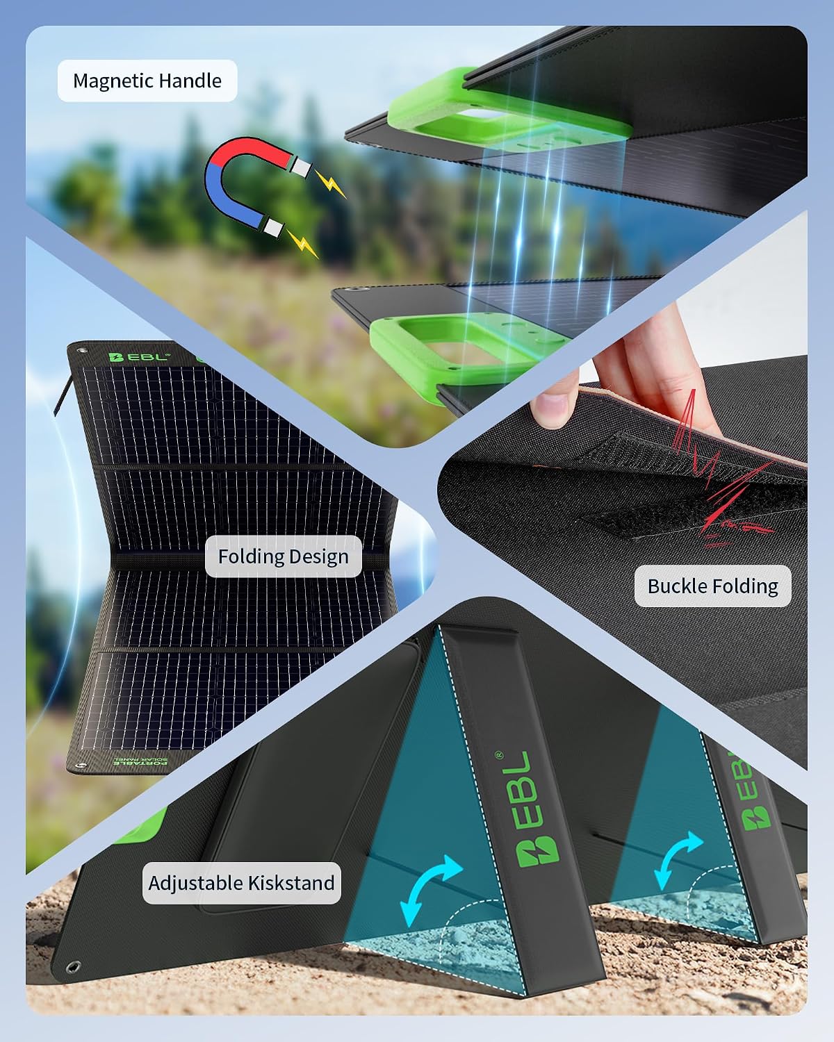 Thumbnail 6 de EBL 100W Solar Panel ⚡