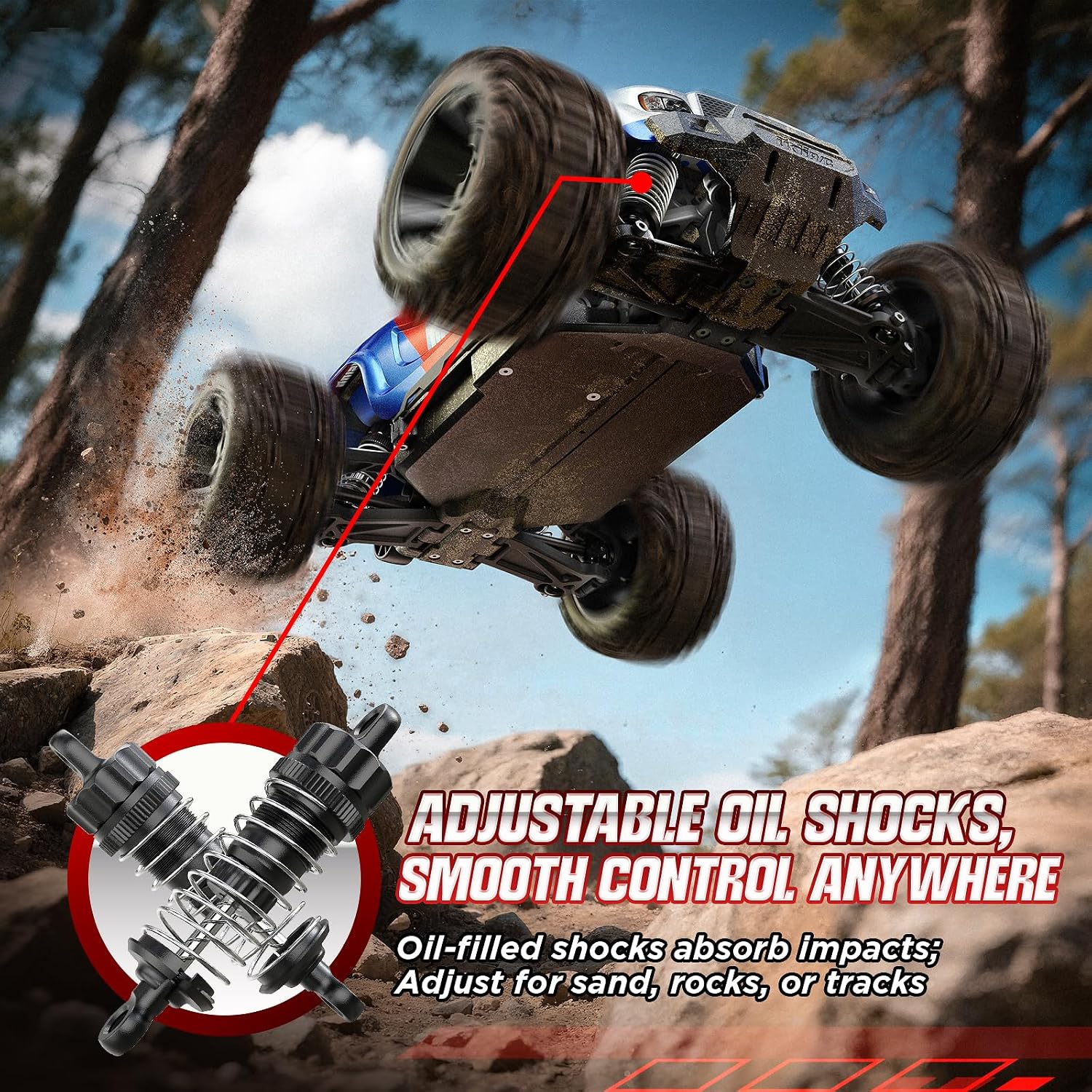 Detalle 1 de UDIRC Fast RC Truck 56 MPH