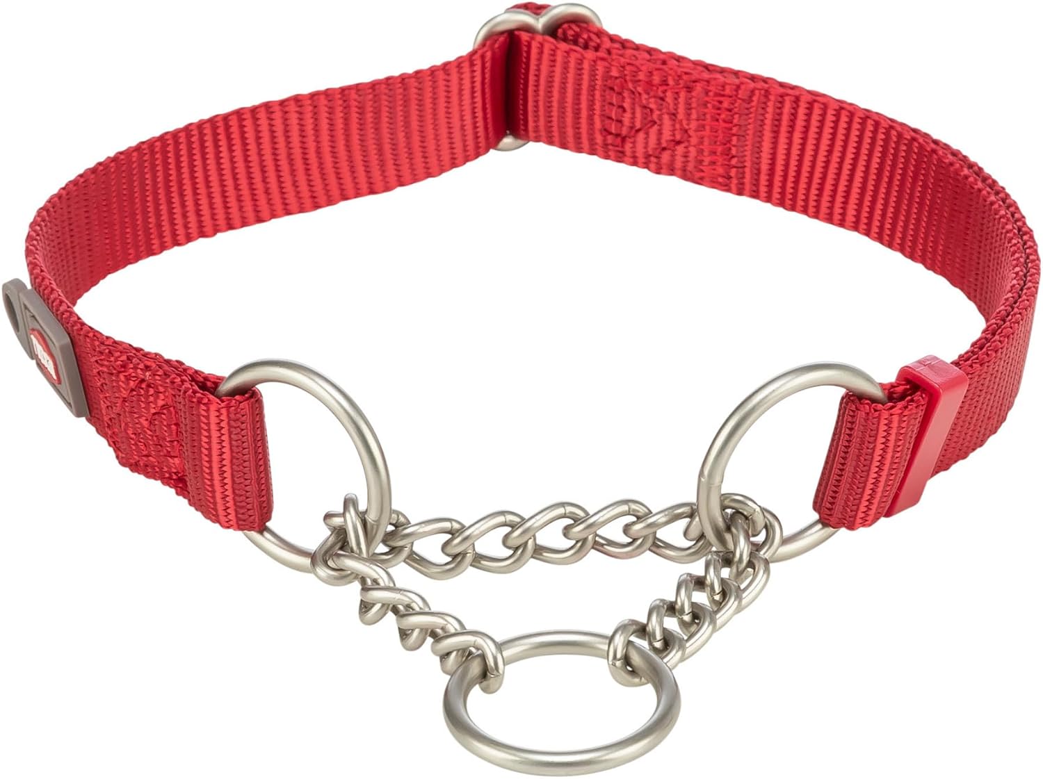 Detalle de TRIXIE Premium 202901 tågstopp-halsband, svart nylon, 25 mm, L–XL