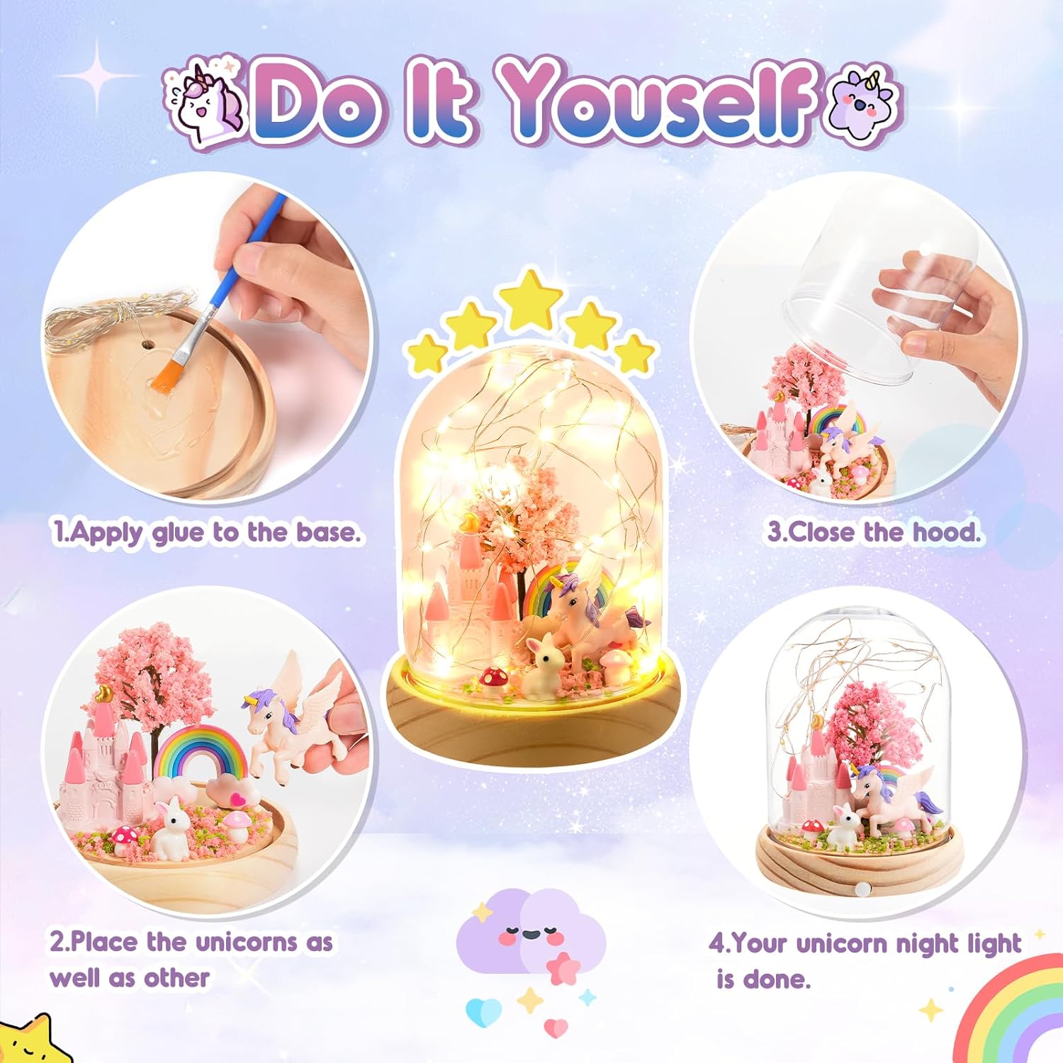 Thumbnail 2 de HappyGoLucky Unicorn Craft Kit for Ages 3-10
