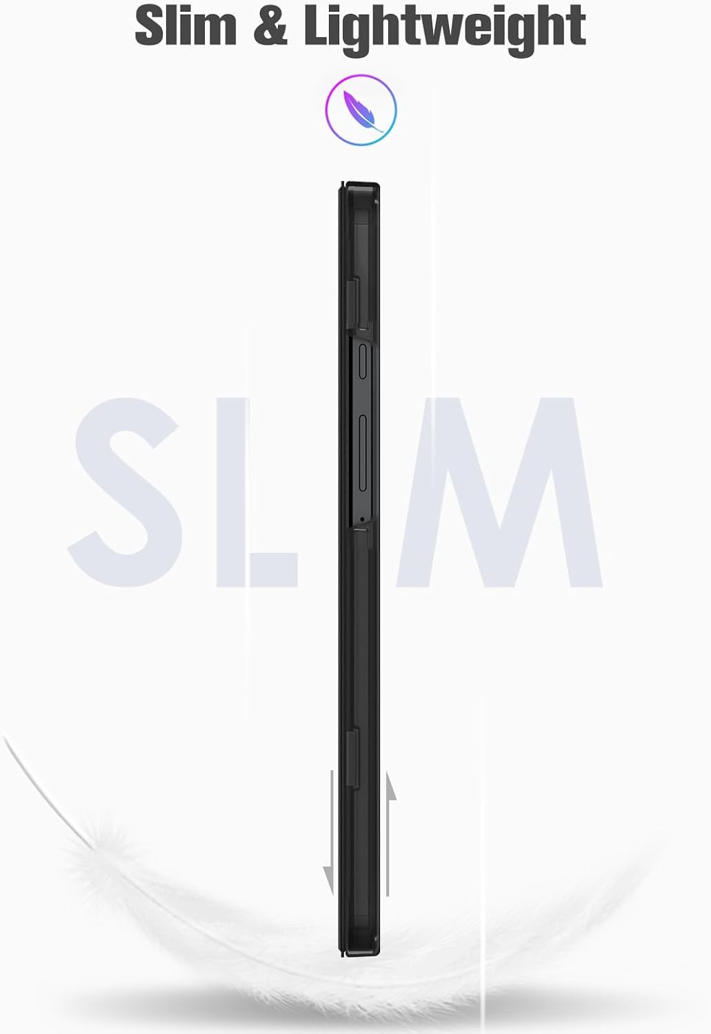 Detalle de FINTIE Case for Samsung Galaxy Tab A11 8.7 Inch 2025 / Tab A9 8.7 Inch – Ultra Thin Protective Case in Black