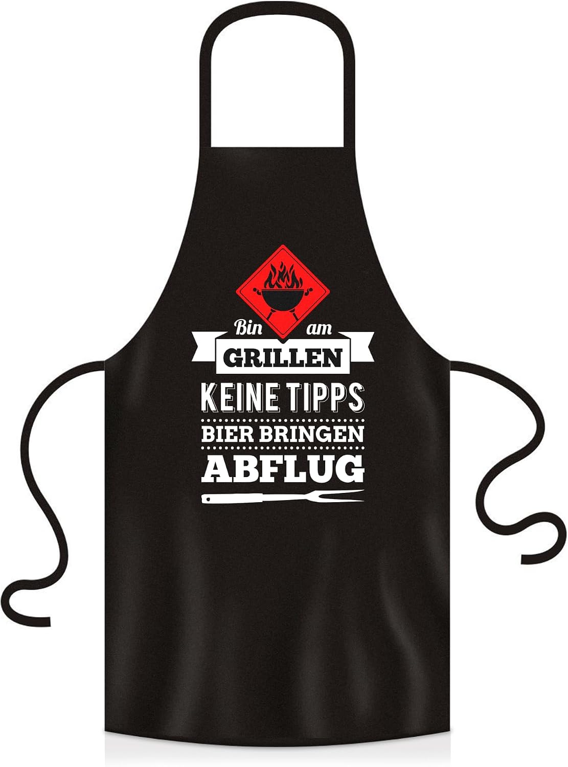 Thumbnail 4 de YORA Grillschürze für Männer „Bin am Grillen“ – Vatertagsgeschenk mit personalisierbarer Urkunde