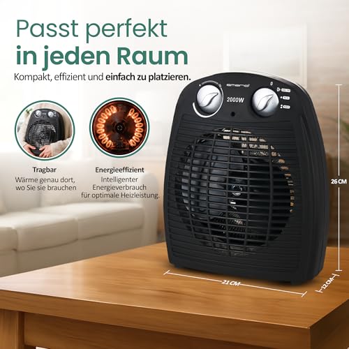 Thumbnail 4 de Emerio FH-106737.2 Note 1.5 – Kleiner portabler Heizlüfter für 25 m²
