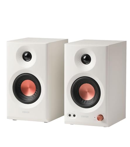 Detalle de Edifier MR3: enceintes de studio compactes 2.0 Hi-Res, Bluetooth 5.4 et commandes physiques