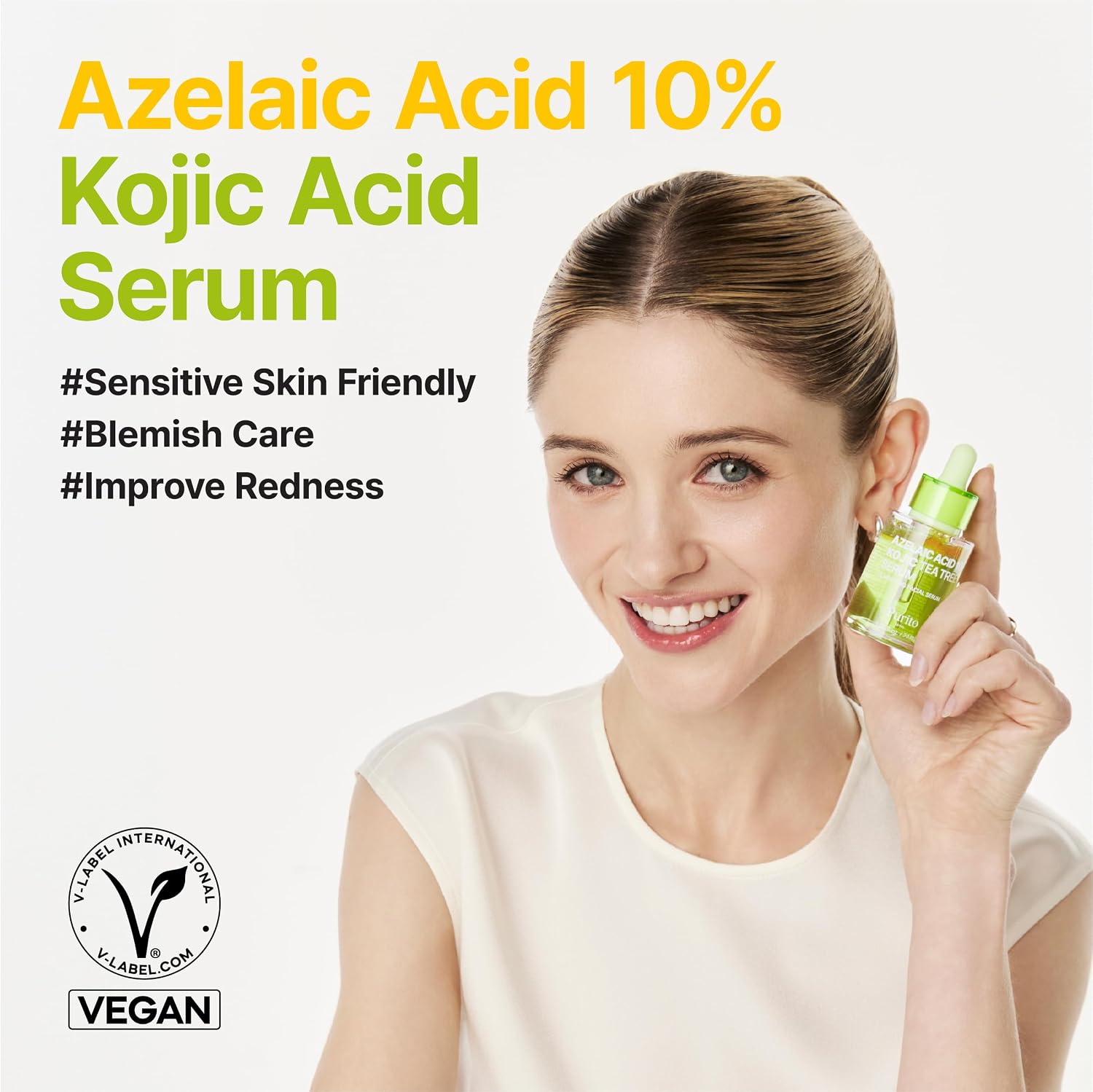 Detalle de PURITO Azelainsäure 10% & Kojic Acid Teebaum Serum – 30 ml