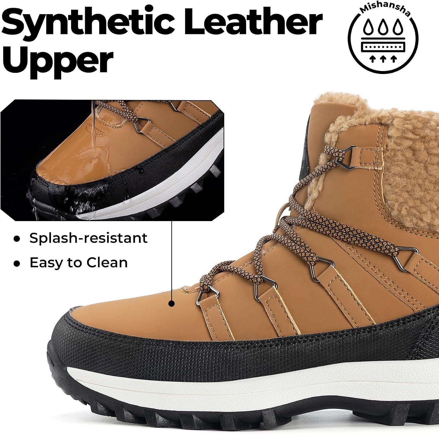 Detalle 2 de Mishansha Botas de Nieve Mujer Forradas 36-42