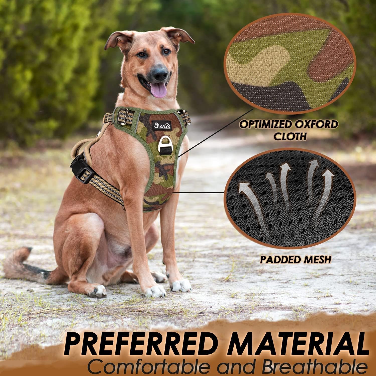 Thumbnail 5 de Eyein Large Dog Harness (XL) – Anti-Pull, Dual-Clip Vest with Padded Handle and Reflective Straps