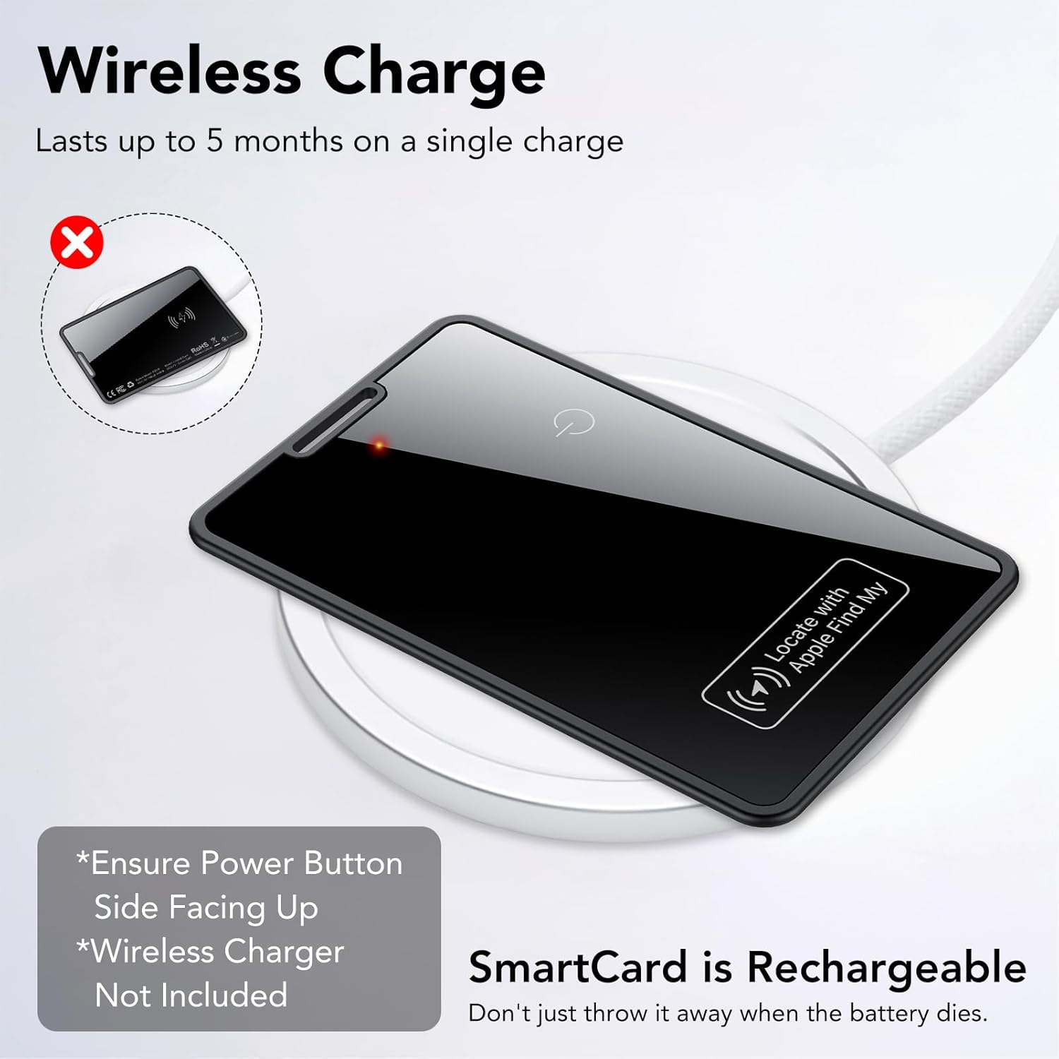 Thumbnail 5 de Air Tag Card Wallet Tracker Ultradelgado 2.3mm