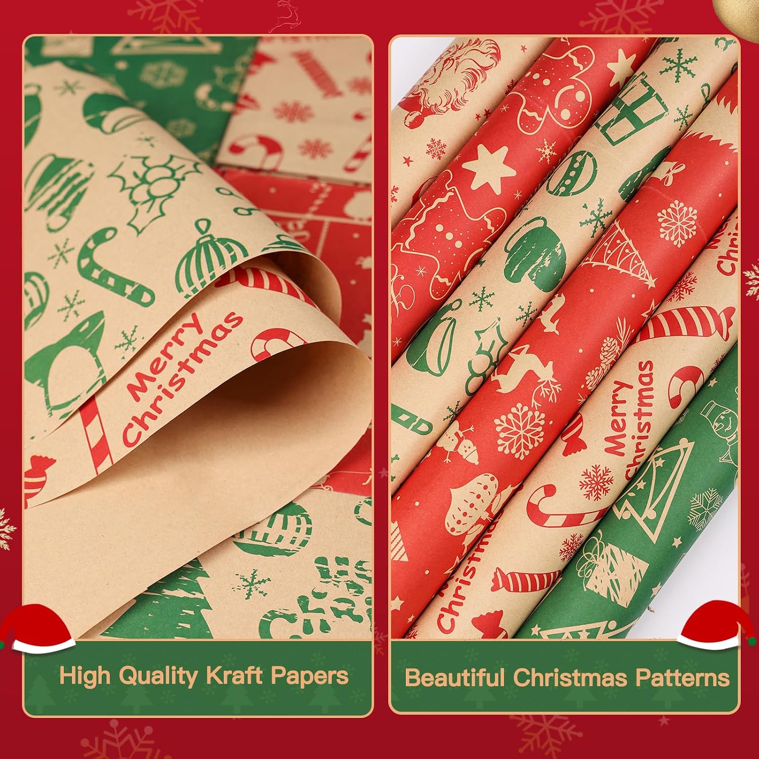 Detalle 2 de Christmas Wrapping Paper 70x50cm 12 sheets