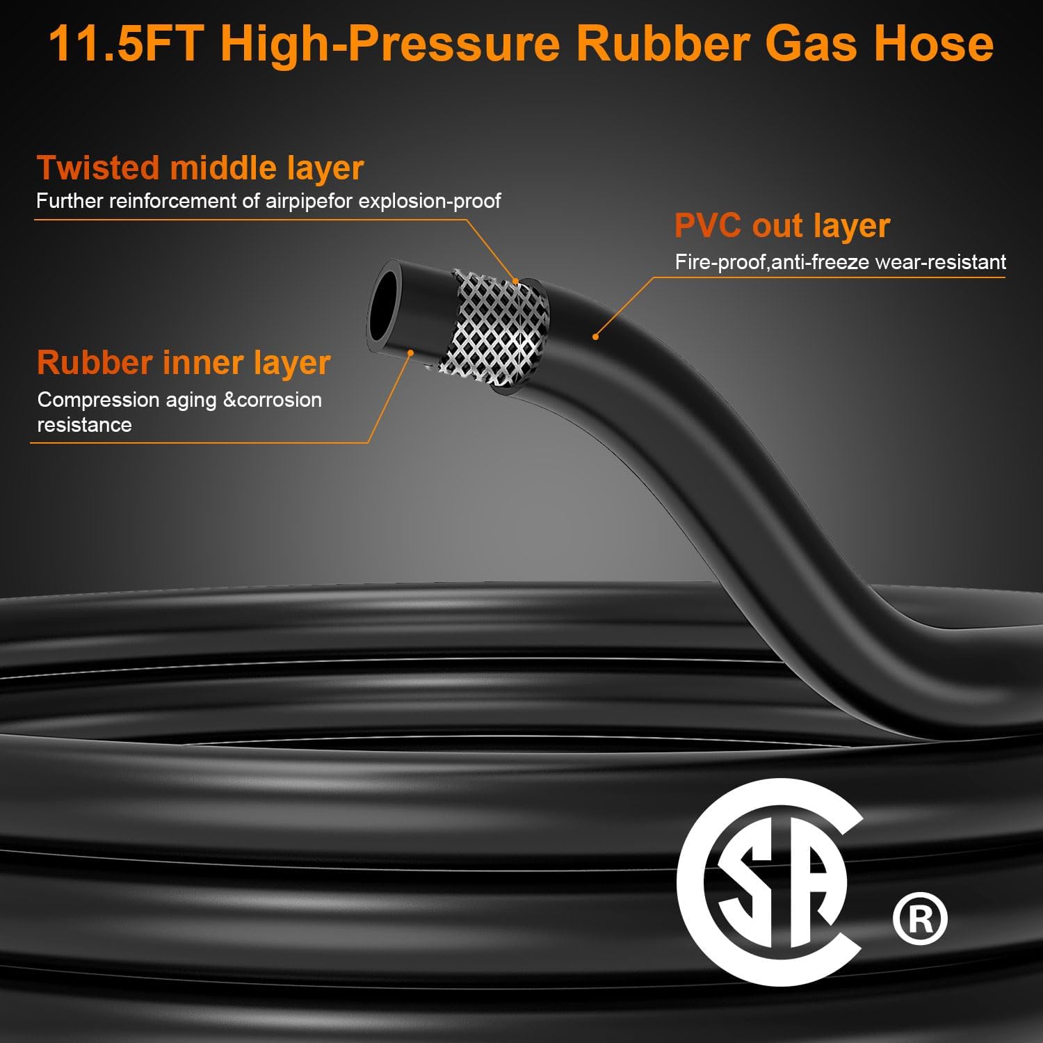 Detalle 1 de Sondiko GJD420 Propane Weed Torch with 11.5-Foot Hose and Adjustable Flame