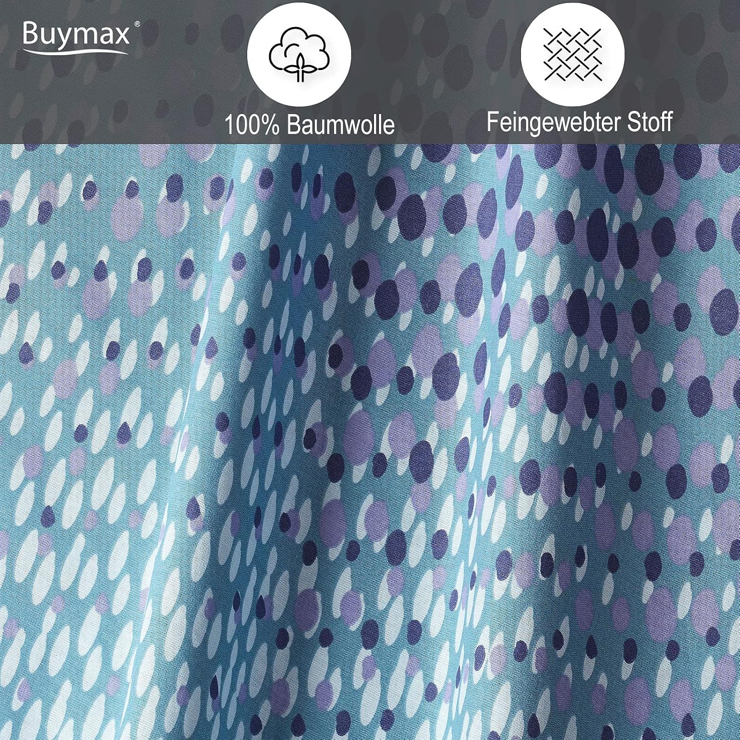 Thumbnail 2 de Buymax Bettwäsche 135x200 Renforce 100% Baumwolle