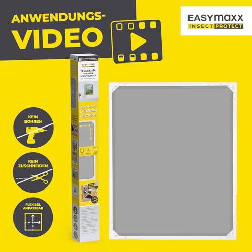Thumbnail 10 de EASYmaxx Insect Protect: Teleskop-Insektenschutzgitter für Fenster – montagefertig und flexibel dimensionierbar