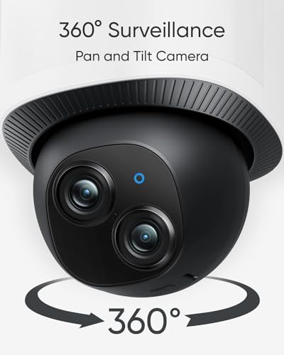 Detalle de eufy Security Floodlight Camera E340: Dual-Lens 360° Coverage with AI Tracking