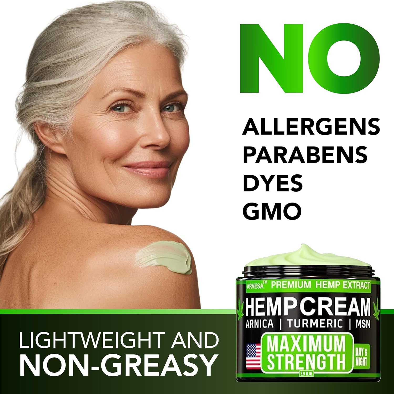 Detalle 2 de Hemp Cream - Maximum Strength with Natural Hemp Oil Extract Gel Rub