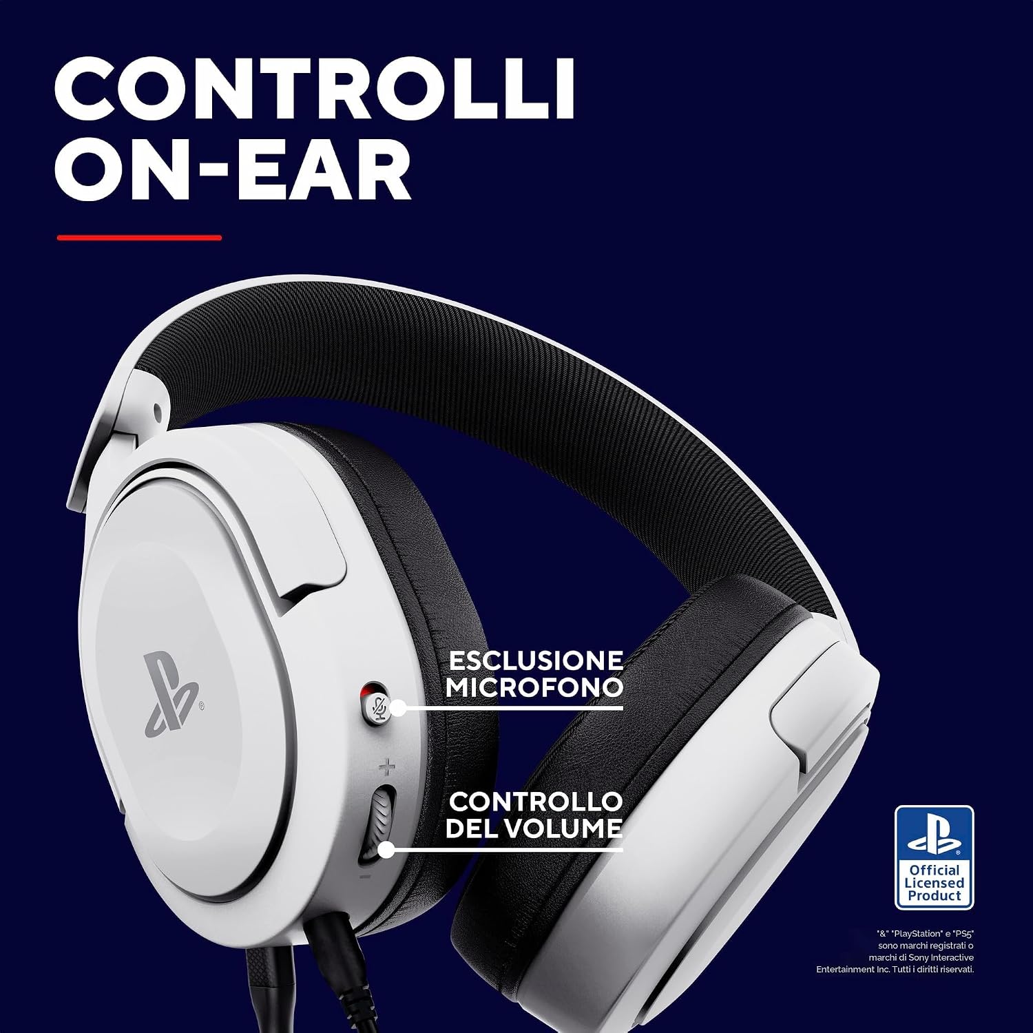 Thumbnail 6 de Trust Gaming GXT 498W Forta: cuffie ecosostenibili con licenza PS5 per PS5/PS4