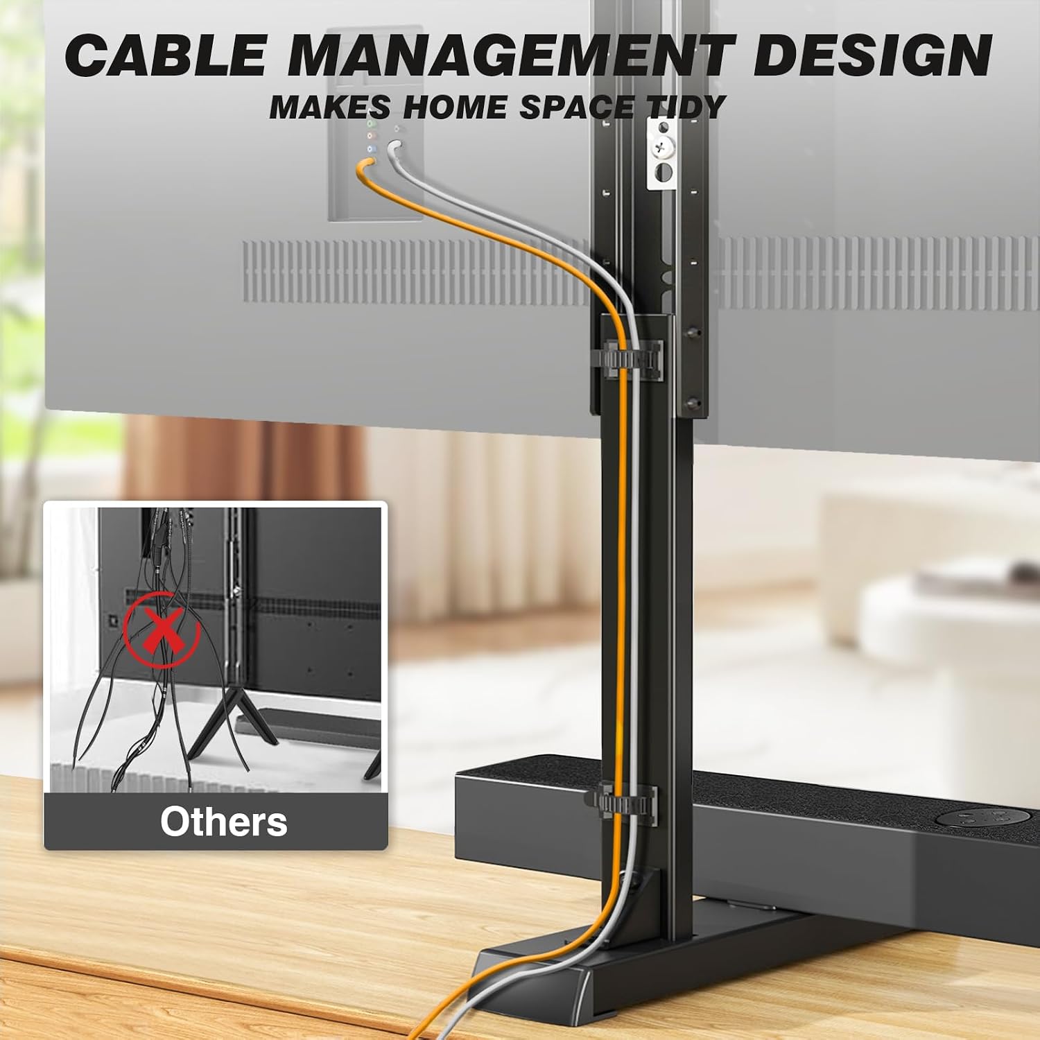 Thumbnail 6 de 5Rcom UT3004 Tabletop TV Stand, Height Adjustable, 150-lb Capacity