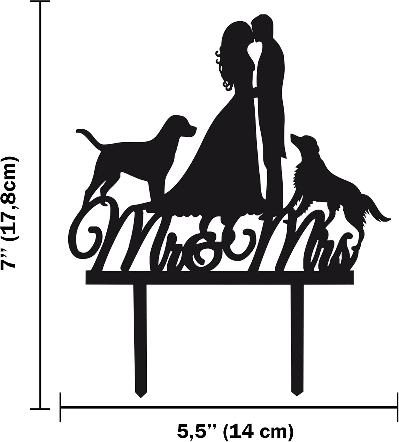 Detalle de CARISPIBET wedding cake topper, acrylic