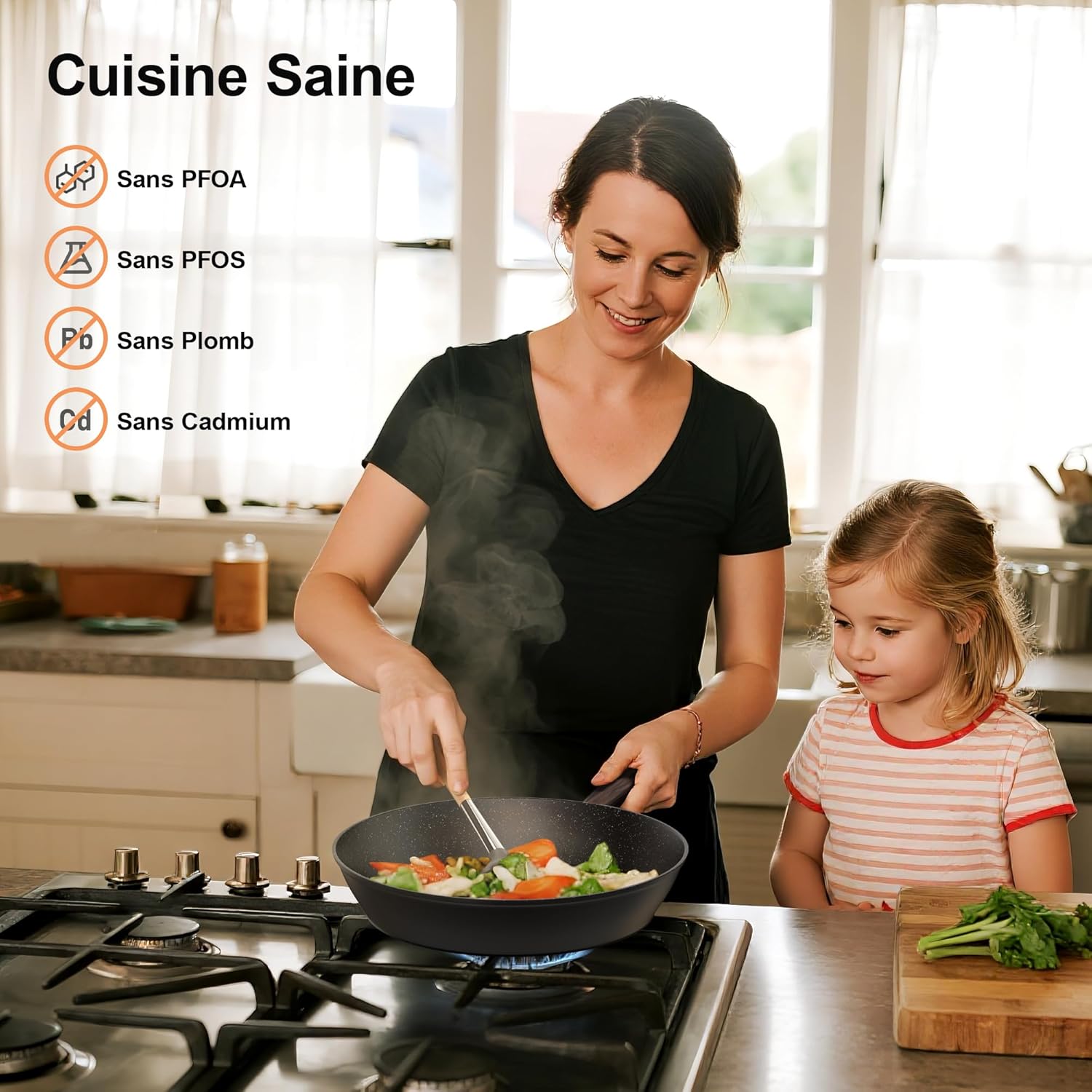 Thumbnail 4 de Batterie de Cuisine 11 pièces induction antiadhésive ⚙